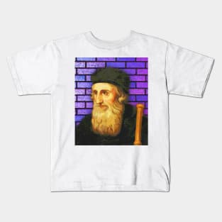 John Wycliffe Portrait | John Wycliffe Artwork 3 Kids T-Shirt